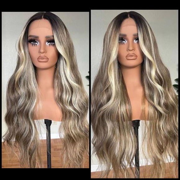 Human Hair Blended Lace Front Wig